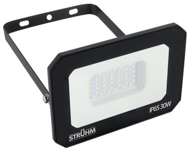 Flutlichtstrahler LED außen IP65 B: 14 cm Schwarz Weiß 4200 K neutralweiß 3710 lm hell Wandlampe außen Terrassenlampe Garten Flutlicht Strahler