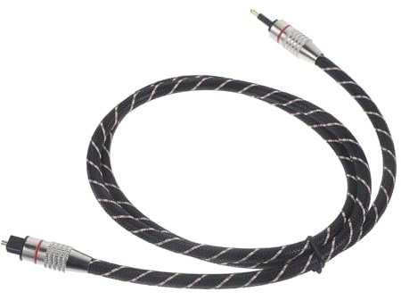 Hoement Optical Fiber Audio Cable Digital Audio Cord for Tv Optical Connection Spdif Output Cable for Home Theater System
