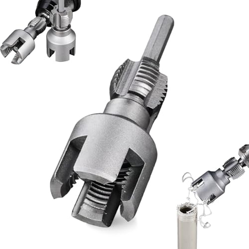 Integrated Internal & External Pipe Threading Tool, Filettatrice integrata interna ed esterna per tubi dell'acqua da 1/2'' e 3/4'', utensile per filettatura di tubi (1/2'')