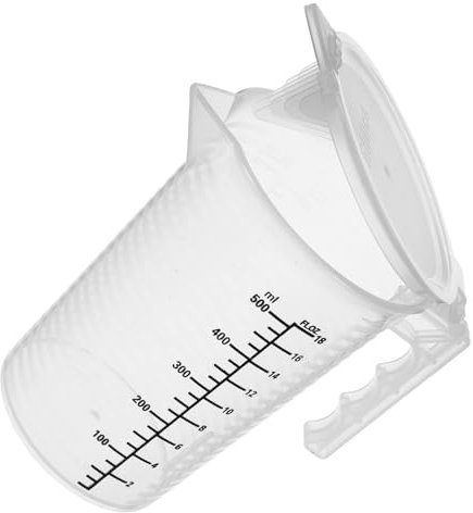 LAPYAPPE Taza Medidora de Cocina Transparente Graduaciones Accesorio para Hornear Herramienta de Medición para Líquidos para Repostería y Cocina Diaria