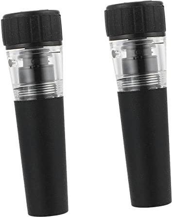 FUNOMOCYA Tapón de Vino Bomba de Vacío Multifuncional 2 Piezas Ligero y Práctico Conservación de Vino al Vacío para Cerveza y Bebidas Accesorios de Bar