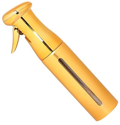 Healvian Flacone Spray Ricaricabile Dorato, Spruzzatore D'acqua Nebbia Uniforme, Flacone Spray Per Piante e Salone, Design Compatto e Leggero, Facile Da Riempire e Pulire, Per Giardinaggio e Cosmetici