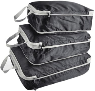 Gatuida 3stücke wasserdichte Packbeutel aus Nylon Gepäckorganizer für Reisen Kleideraufbewahrungsbeuteln und Wiederverwendbar für Koffer und Schrank