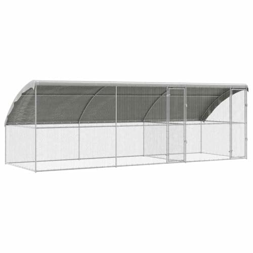 vidaXL Hühnerstall für den Außenbereich, Haustiergehege, Geflügelhaus, Gartenlauf für Hennen, Tierunterkunft für Vögel