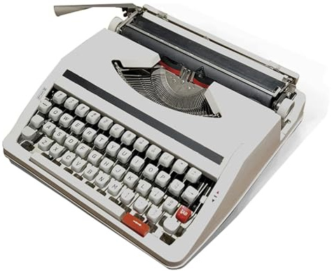 MObyat Machine À Écrire Électrique Vintage, Corps Entièrement Métallique avec Fonction De Correction, Cadeau Littéraire Idéal pour L'écriture Créative, Les Notes Et Les Lettres