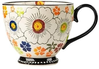 GOOPEEG Tazza Cappuccino, Tazze Tazza in Ceramica di Alta qualità 510ML per Bere Grande capacità per La Casa da caffè per Ufficio Moka(A)
