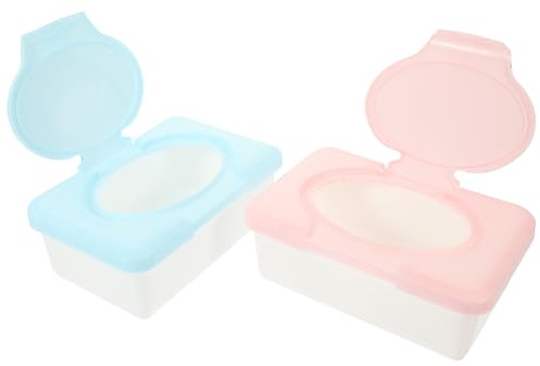 Caja de Toallitas Húmedas para Ñiño Pp, Lote de 2 Unidades Compactas | Diseño Portátil, para Baños y Dormitorios, Formato de Mano, Ayuda a Conservar la Humedad