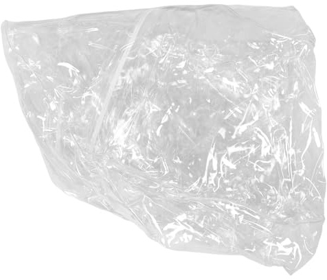 WOONEKY Saco de Almacenamiento para Peluches Transparente Cremallera Sofá Infantil 75X70X60 CM Organizador de Juguetes de PVC para Habitación y Sala de Juegos