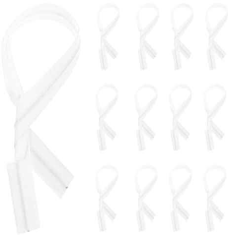 INOOMP Attaches Torsadées en Papier Kraft Blanc 8 Cm pour Emballage de Bonbons, 1000 Pièces, Lien à Bonbons pour Fête et Fournitures D’emballage Polyvalentes