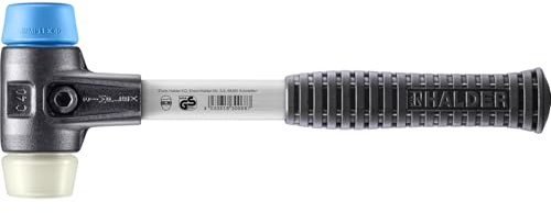 SIMPLEX-Schonhammer, TPE-soft/Nylon; mit verstärktem Tempergussgehäuse und Fiberglasstiel | D=40 mm | 3718.040