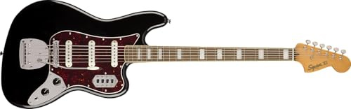 Squier Classic Vibe 6-String Bass VI, Black, Laurel Fingerboard