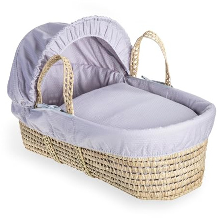 Clair de Lune Cotton Dream Palm Moseskörbchen - 75 x 28 cm (Grau)