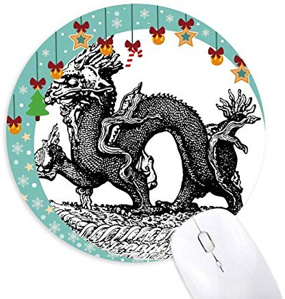China Kultur Qing Dynastie Linie Zeichnen Maus Pad Jingling Bell Rund Gummi Mat