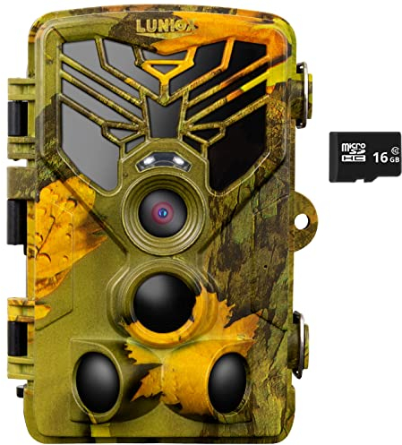LUNIOX VC24 Wildkamera Fotofalle Digital Full HD bis zu 24MP mit Bewegungsmelder Nachtsicht Schutzart: IP65 Wildlife Jagdkamera