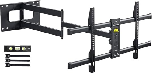 FORGING MOUNT Long Reach TV Wall Bracket with 109CM Long Arm for Most 42-86 Inch TVs, Full Motion Corner Wall Mount with Extension,Tilt,Swivel Articulating Arm, Holds Up to 50kg, Max VESA 800x400mm