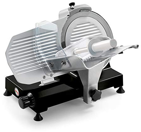 SIRMAN | Affettatrice inclinata per uso domestico Modello SMART lama in acciaio diametro Ø 250 mm inclinata 25° (Nera)