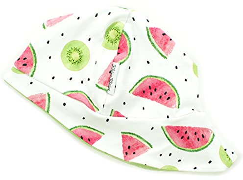 Kleine Könige Sonnenhut Sommer Mütze Baby Mädchen · Modell Melone Kiwi Fruity, Lemon · Ökotex 100 Zertifiziert · Größe 74/80