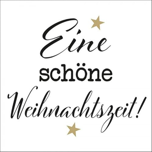 20 Servietten Weihnachtszeit | Spruch | Winter | Weihnachten | Tischdeko 33x33cm