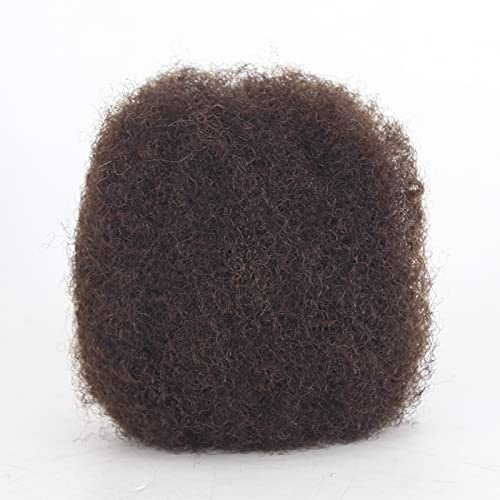 Towarm Cheveux afro humains crépus en vrac - Idéal pour la fabrication ou la réparation de dreadlocks permanents, de vanilles et de tresses, Brun foncé #2, 30 g, 20 cm