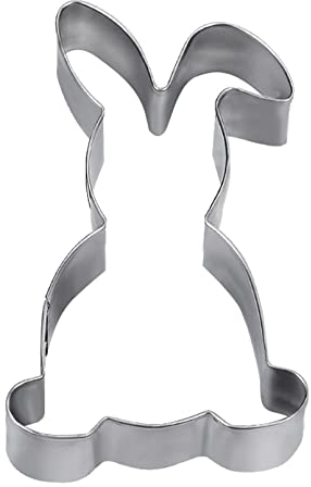 PANSIBY , 1 Stück Groß Ostern Ausstecher Osterhasen, Keksausstecher Backform Plätzchen, sichere, Ausstechformen Hase für Ostern Party, DIY Backen