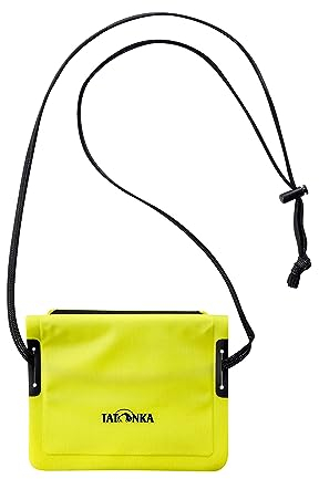 Tatonka WP ID Pocket - Kleiner, wasserdichter Brustbeutel mit Klett-Rollverschluss- Wasserdicht nach IPX7 - Maße: 12 x 15 cm (Lime)