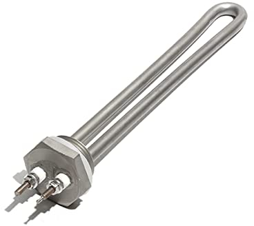 DHVIJA 1 Pouce NPT/DN25 304SUS thermoplongeur for Chauffe-Eau Solaire Basse Tension 12V/24V/48V 300W/600W élément Chauffant électrique Joyous (Size : 1 inch NPT 12V, Color : 300W 200mm 304SUS)