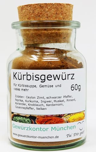 Kürbisgewürz, zum kochen von Kürbissuppe und Kürbisgerichten 60g im Glas