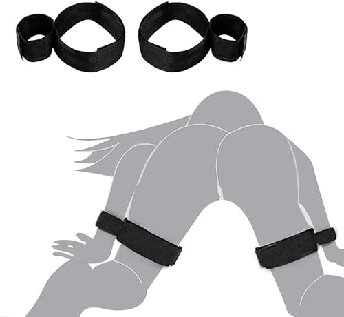 Sex Bondage Handgelenk und Oberschenkelmanschetten, BDSM-Fesseln-Set, Sexspielzeug für Frauen mit verstellbaren Beinschlaufen, Handschellen für Paare, Anfänger, SM-Spiel