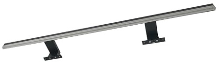 ACCE LED Spiegelleuchte Bad mit Schalter,230V, Neutralweiß(schwarz, 80cm) | Aluminium,IP44 Wasserdicht,schrankleuchte,Badzimmerbeleuchtung,4000K,Aufbau-u.Klemmmontage am Spiegelschrank/Spiegelrahmen