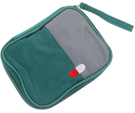 Anneome Pflegetasche Tragbare Medizintasche Klein Oxford Gewebe Mit Reißverschluss Für Outdoor Reisen Notfalltasche