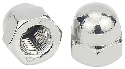 1PC 201 Edelstahl-Überwurfmutter, dekorative Mutter, integrierte Kappe, halbrunde Kugelkopfmutter M3-M24(M14)