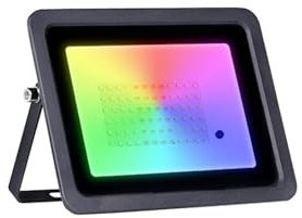 MEIVIYA Projecteur LED extérieur Projecteur Led RGB 100W 50W 30W 20W, Étanche Conforme À La Norme IP68, Éclaira D'extérieur, Lampes À Réflecteur, Éclaira De Paysa(Black Shell,100W)