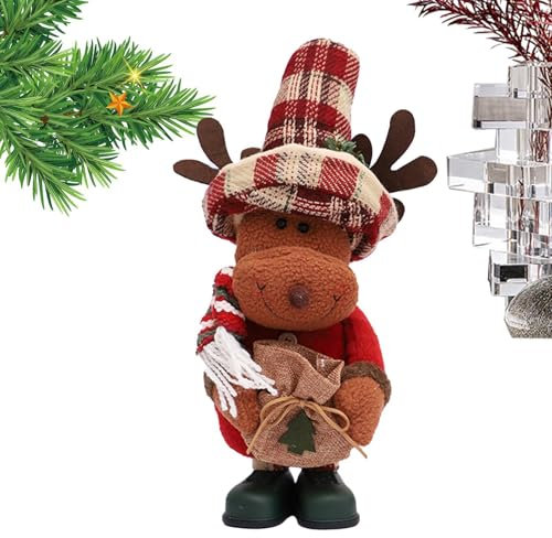 Weihnachtliche Stofftiere, Vintage-Stofftier, Party-Dekorationszubehör, Urlaubs-Mittelstücke, Sammelfigur für Tischregalnächte