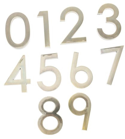 Uonlytech 10pièces Autocollant De Numéro De Porte Plaque Immatriculation Autocollante Pour Adresse Maison Boîte Aux Lettres Numéro