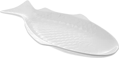 MAGICLULU Keramikteller Mit Fisch-Design Serviertablett Snackteller Restaurantzubehör Porzellan