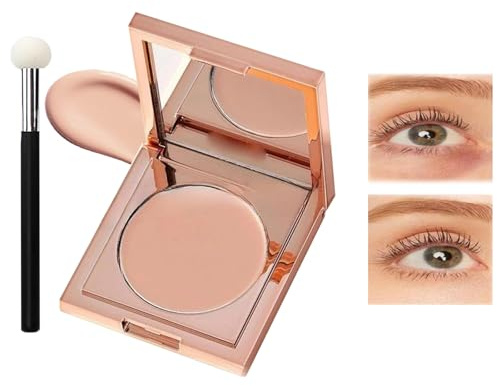 Under Eye Colour Corrector,Long Lasting,Hydrating Colour Corrector Dark Circles,Light skin Under Eye Brightener,Eyes Brightener with Brush,Undereye Corrector Concealer for Women (Light)