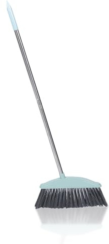 LOEFLIFA Balai de Nettoyage Familial Balai à Ordures en Acier Inoxydable pour Nettoyage Domestique Balayage