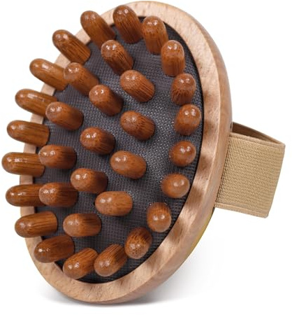 OWIIZI Holz-Kopfhautbürste, Massage-Körperwerkzeuge, Holzmassagegerät für Kopfhaarwachstum, Bauchfett, Cellulite, multifunktionales Luftkissen-Massagegerät für Männer, Frauen, ältere Menschen