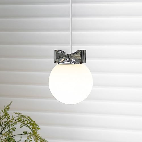 Lámpara de Arco Cromado de lámpara de Globo Globe lámparas Colgantes pequeñas Luces suspendidas Modernas para Las lámparas de Mesa de Comedor de Dormitorio Accesorio de iluminación de la Isla de