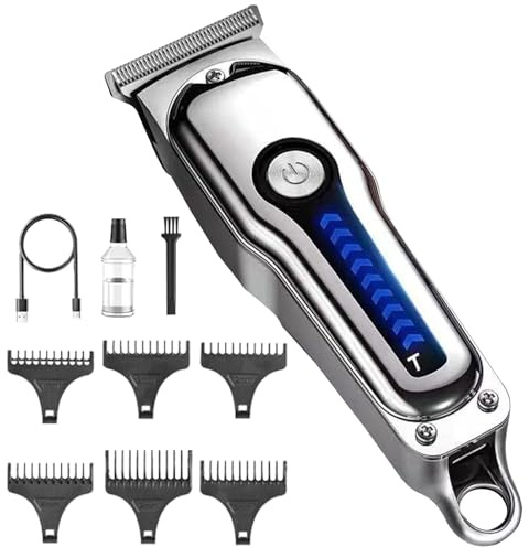 Tondeuse À Cheveux Sans Fil,Tondeuse Rechargeable | Outil Ajustable Silencieux Pour Hommes Garçons Voyage Détails Précision Maison