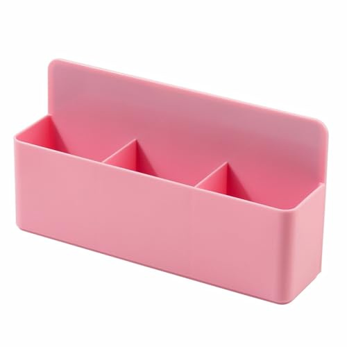 BE-TOOL 2 st magnetiska pennhållare, kritorganisatörer, kylskåp, magnetisk pennhållare vit tavla, tillbehör för kontor, skola (rosa, L)