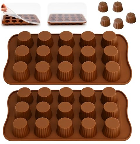 2 Stück Pralinenform Silikon, Pralinenform, Silikonform Pralinen, Silikonform Schokolade, Pralinen Form, Silikonform Schokoladentafel, für Schokolade, Kekse, Süßigkeiten,Eiswürfel