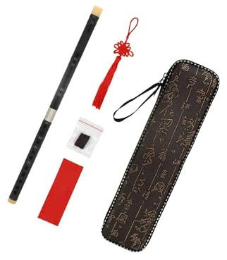 Flöjt professionell traditionell mahogny handgjord utsökt vindinstrument (G-nyckel)