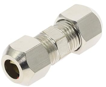 OGIZQNHA Rohrdichtungs-Push-to-Connect-Fitting – Twist-Lock-Rohrverschraubung mit Mutternsicherung for 4–12 mm Rohre, 1 Stück(6mmx6mm)