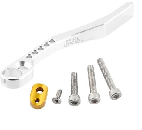 Vidonergy Road For Bike Kettenführung, Anti-Drop-Vorrichtung für Umwerfer, Aluminiumlegierung + Edelstahl-Stabilisator-Fänger, kompatibel mit 34T-50T und 36T-52T Fahrrädern (Silber)