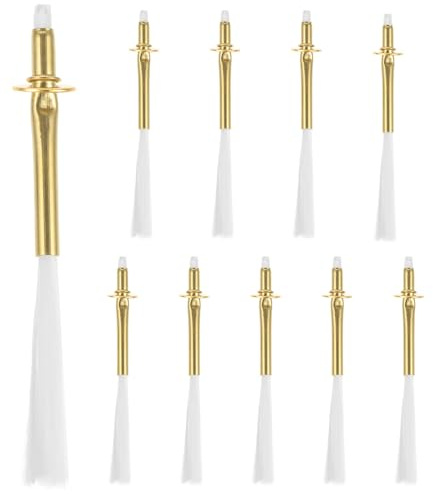 NUSITOU Mèches en Alliage et Fibre Remplaçables Durée de Combustion Prolongée Lot de 10 pour Lampe à Huile pour Lampe de Table et Projets DIY