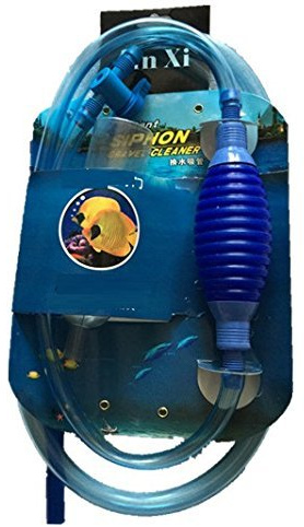 Siphon Vakuum Aquarium Gravel Cleaner Total 8-foot-2-inch mit Schlauch Clip Halterung