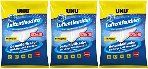 UHU 47135 - airmax Luftentfeuchter Nachfüllbeutel, 450 g (3er Pack)