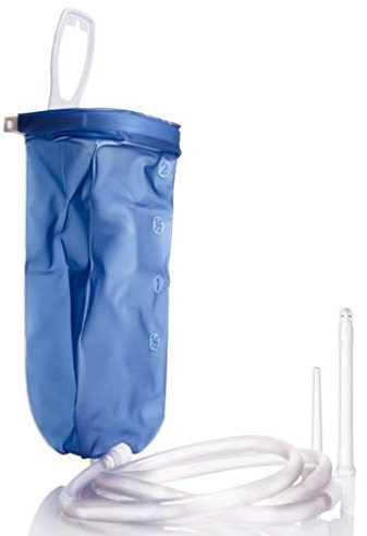 IRRIGATOR für Reise oder Zuhause komplett Set - 2 L - Irrigatorset aus Kunststoff - Darmspülung gegen Verstopfung - Einlauf kompakt - Einlauf-Set Darmspülung Darmreinigung Intimdusche