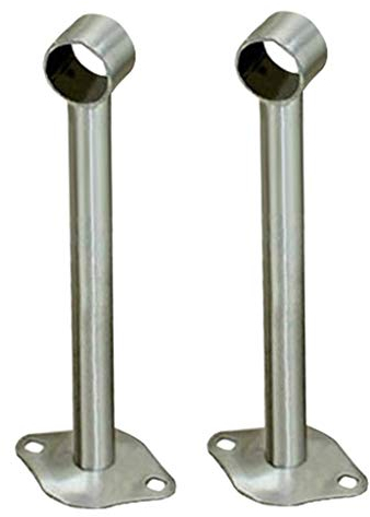 LOVIVER 2pcs Stangenhalter Deckenhalter Deckenhalterung für Kleiderstange Vorhangstange Gardinenstangen, 200 mm